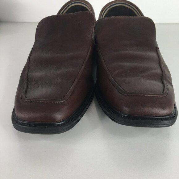 Men's Rockport Brown Leather Slip On Loafers - Picture 4 of 10